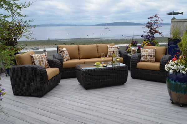 Picture of Kingston 6 Piece All Weather Wicker Conversation Group